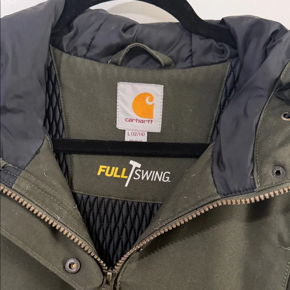 Carhartt Olive Hooded Full Swing Jacket - Picture 2 of 4